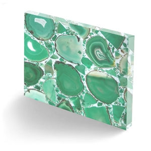 Transtones Backlit Agate Semi Precious Stone Slab