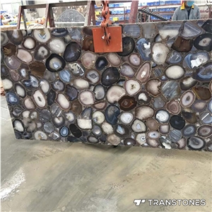 Transtones Backlit Natural Agate Wall Panels