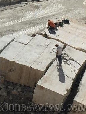 Italy Classic Travertine Block & Silver & White Travertine Block