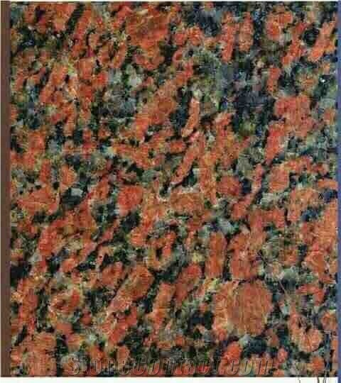 Red Aswan Granite Tiles, Slabs