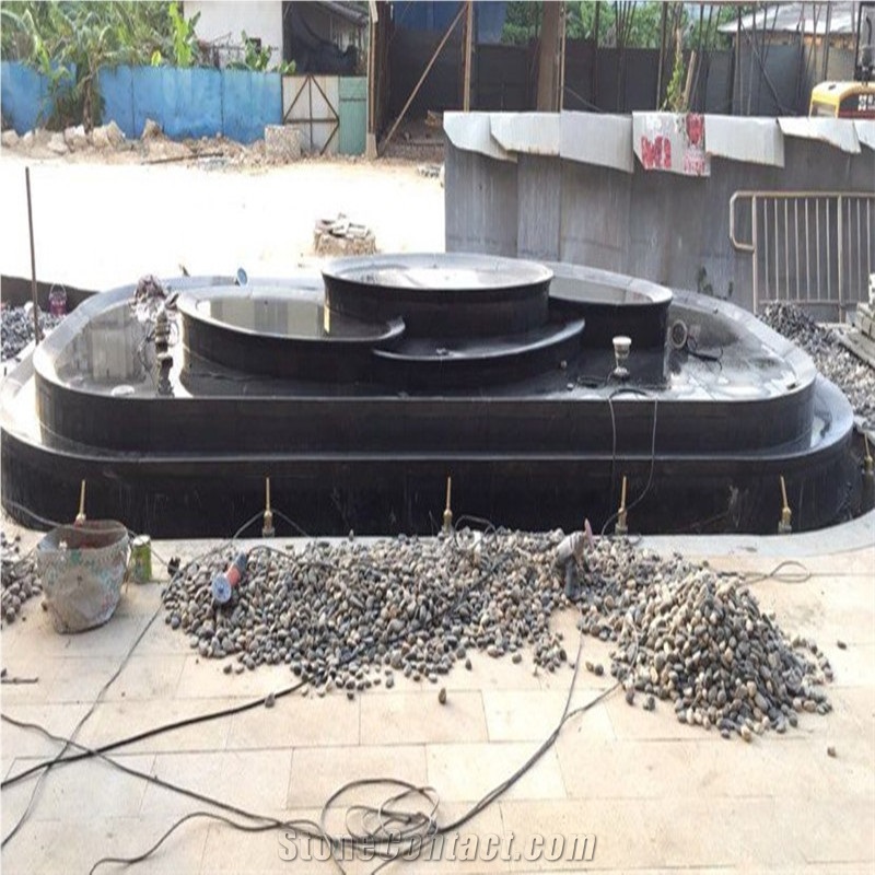 China Black Granite Stairs Price
