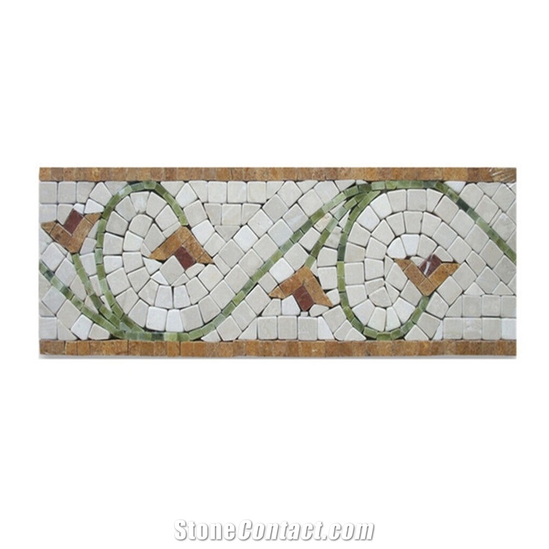 Marble Mosaic Border Price For Floor Decoration