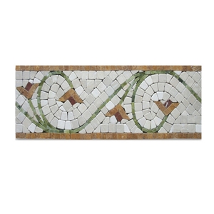 Marble Mosaic Border Price For Floor Decoration