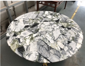 White Beauty Green Marble/Ice Jade Slabs and Tiles