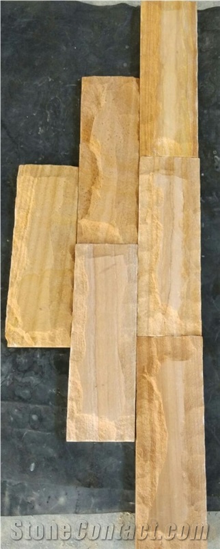 Teak Wood Sandstone Mosaic Pattern 3