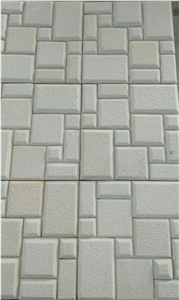 Teak Wood Sandstone Mosaic Pattern 3