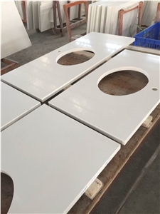Prefab Quartz Stone Kitchen Countertop