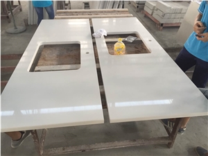 Prefab Quartz Stone Kitchen Countertop