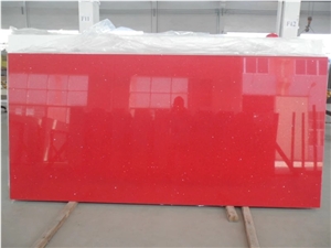 Ruby Red Quartz Stone Sq1004 Kitchen Countertops