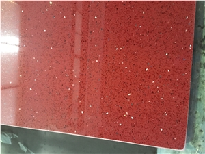 Ruby Red Quartz Stone Sq1004 Kitchen Countertops