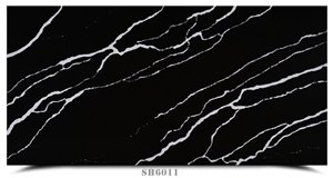 Artificial Black and White Nero Marquina Quartz