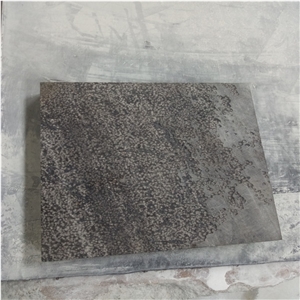 Black Limestone Qingdao Slabs Tiles for Flooring