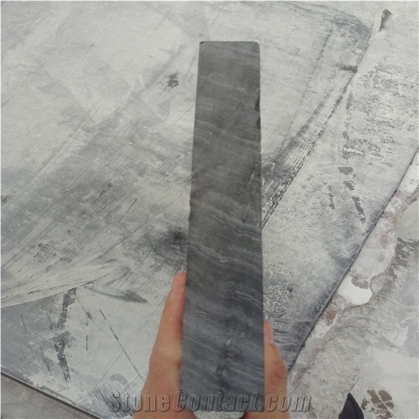 Black Limestone Qingdao Slabs Tiles for Flooring
