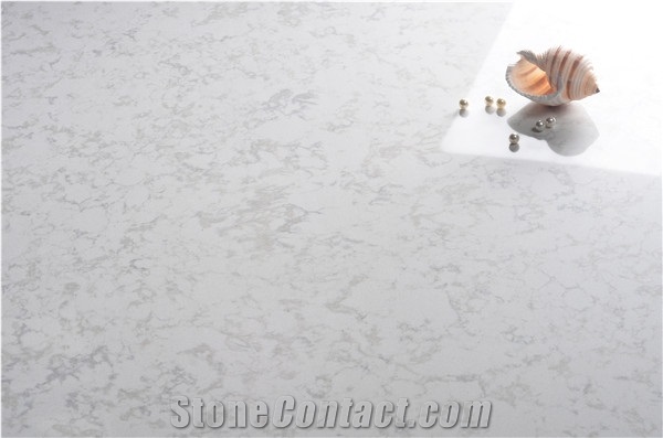 Calacatta B Quartz Stone Slabs Polished Surface