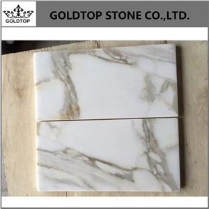 Calcatta Gold White Marble Flooring Statuary White