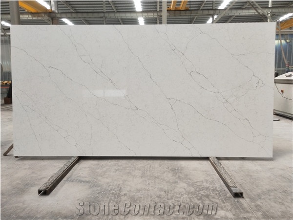 Carrara White Quartz,White Quartz Slabs