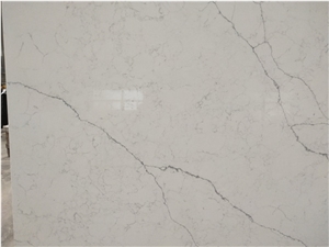 Carrara White Quartz,White Quartz Slabs