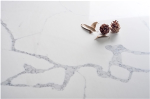 Cheap Artificial Calacatta White Quartz Stone