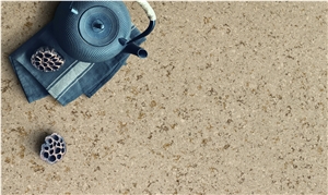 Custom Brown Quartz Slab/Quartz Stone for Kitchen