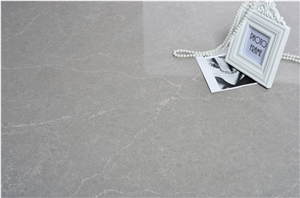Enginee Gray Quartz Stone Slabs for Countertops