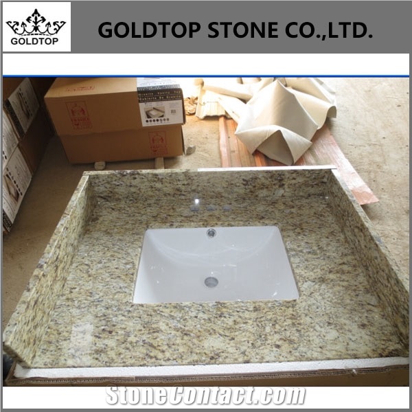 Giallo Ornamenta Granite,Fiorito Vanity Tops