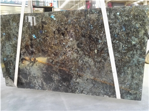 Labradorite Blue Granite,Madagascar Lemurian Slabs