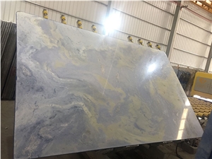 Luxury Azul Cielo Marble Slab & Tiles Sky Blue