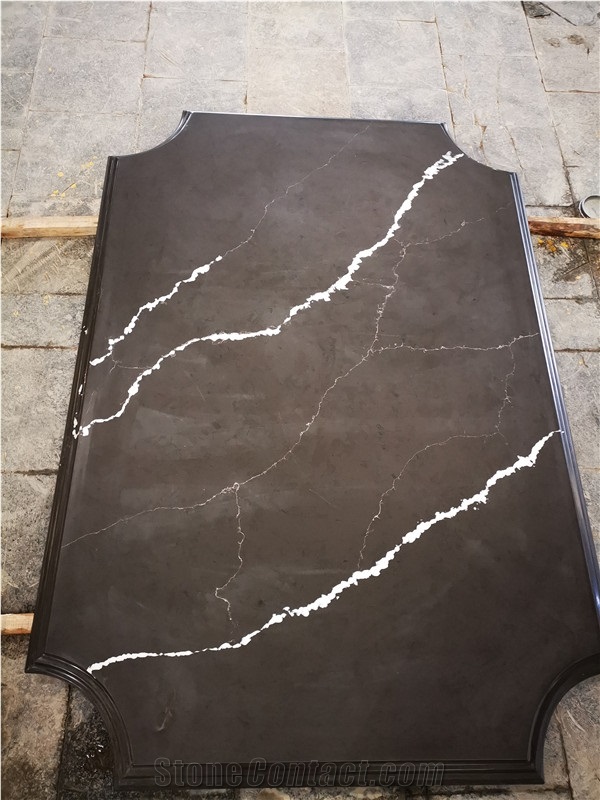 Nero Marquina Quartz Tiles&Slabs Flooring&Walling
