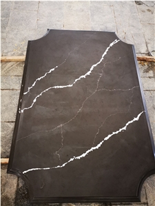 Nero Marquina Quartz Tiles&Slabs Flooring&Walling