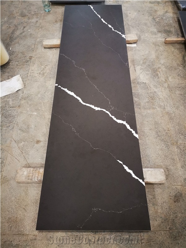 Nero Marquina Quartz Tiles&Slabs Flooring&Walling