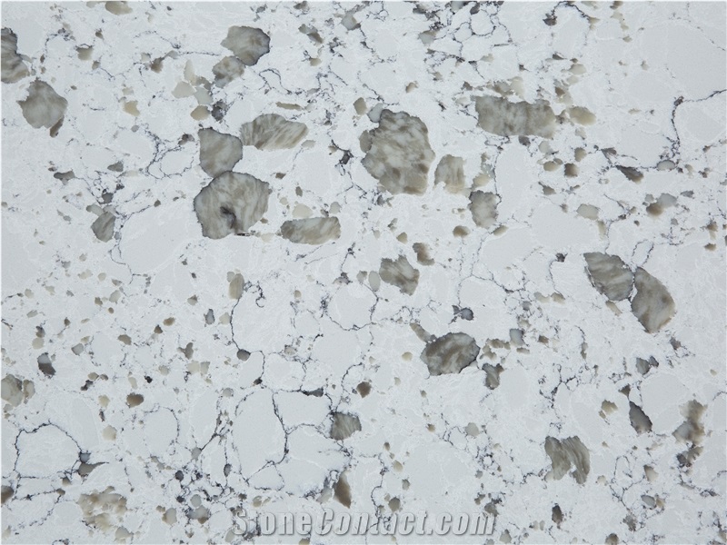 Popular Colors White Sparkle Artificial Quartz