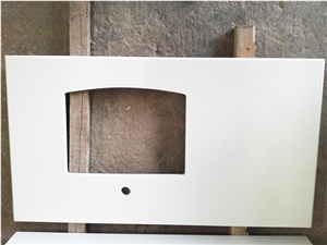 Pure White Quartz Stone Quartz Crystal Countertops