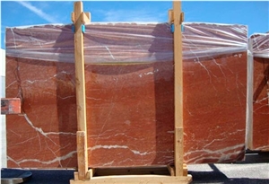 Rojo Alicante Honed Marble Flooring, Rosso Tiles