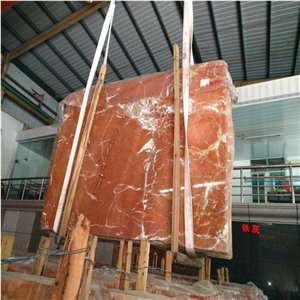 Rojo Alicante Honed Marble Flooring, Rosso Tiles