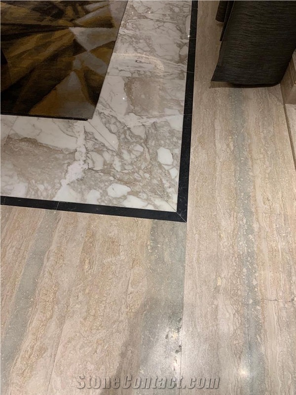 Silver Travertine Slabs&Tiles, Travertino Ocean