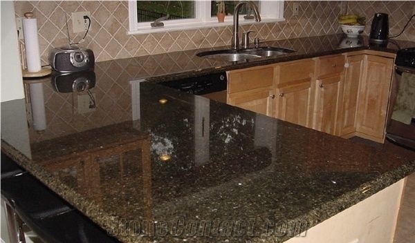 Verde Uba Tuba Granite Green,Kitchen Countertop
