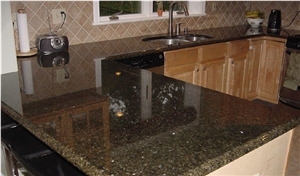 Verde Uba Tuba Granite Green,Kitchen Countertop