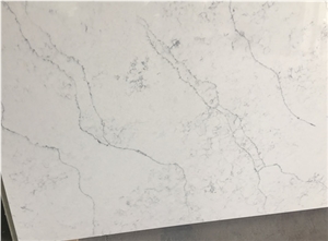 White Artifical Stone Quartz,Sparkle Carrara White