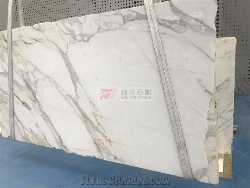 Calcutta Gold Marble Book Matching Pattern Slabs