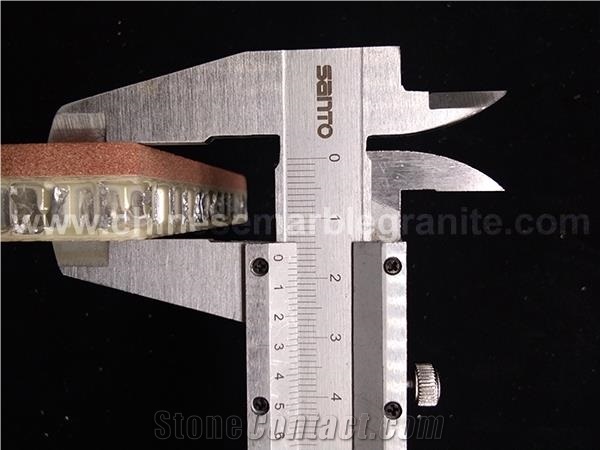 Red Sandstone Aluminum Honeycomb Backed 16mm Panel