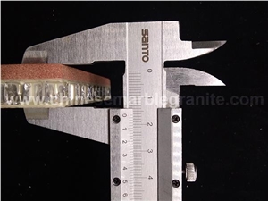 Red Sandstone Aluminum Honeycomb Backed 16mm Panel
