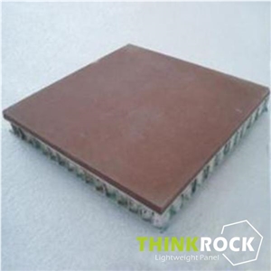 Red Sandstone with Aluminium Honeycomb Wall Panel Red Sandstone with Aluminium Honeycomb Wall Panel
