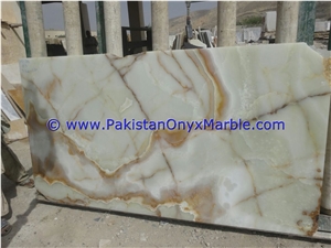 Afghan Jade Onyx Slabs, Pure Green Onyx Slabs