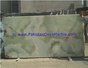 Afghan Jade Onyx Slabs, Pure Green Onyx Slabs
