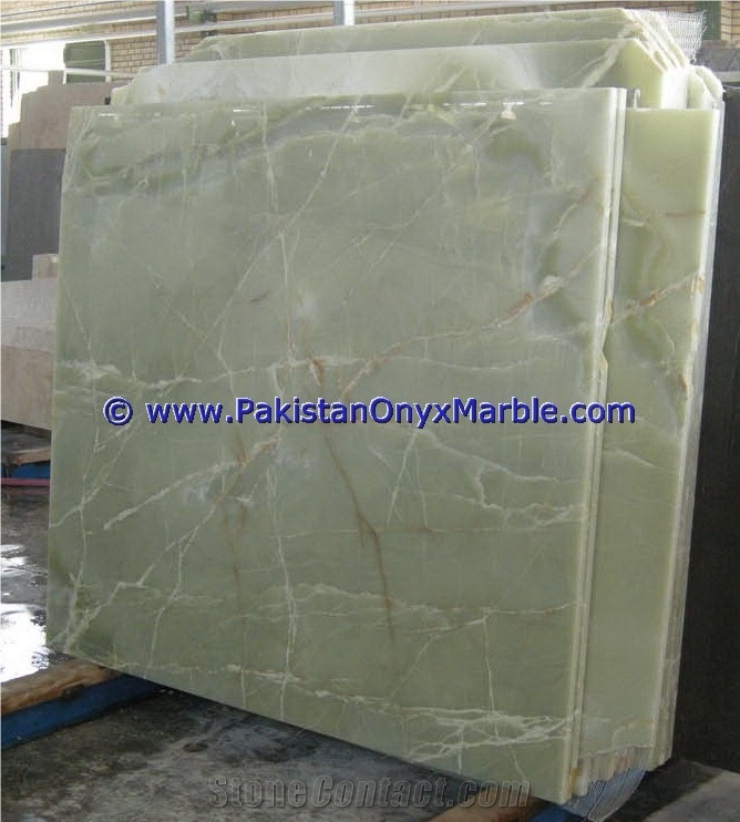 Afghan Jade Onyx Slabs, Pure Green Onyx Slabs