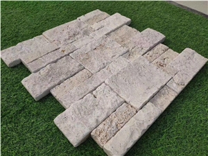 Chinese Travertine Culture Stone Wall Cladding