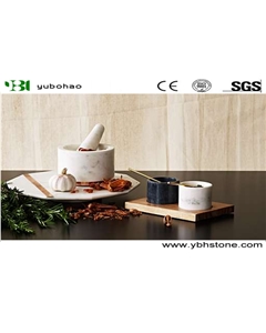 Bianco Carrara White Bathroom/Kitchen Tray/Holder