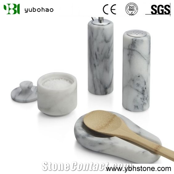 Bianco Carrara White Bathroom/Kitchen Tray/Holder