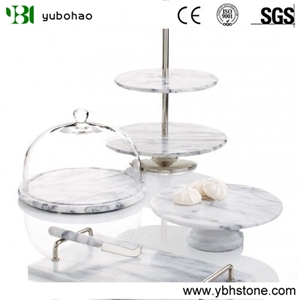 Bianco Carrara White Bathroom/Kitchen Tray/Holder