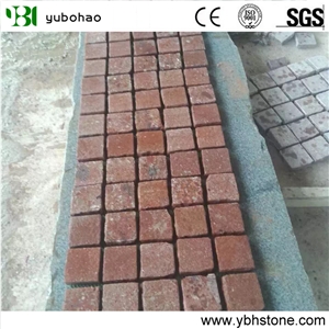 G666 Putian Red, Red Porphyry, Paving/Cobble/Tiles